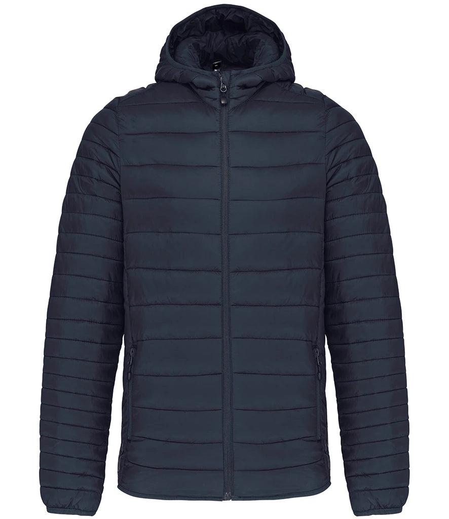 Kariban Lightweight Hooded Padded Jacket — Navy
