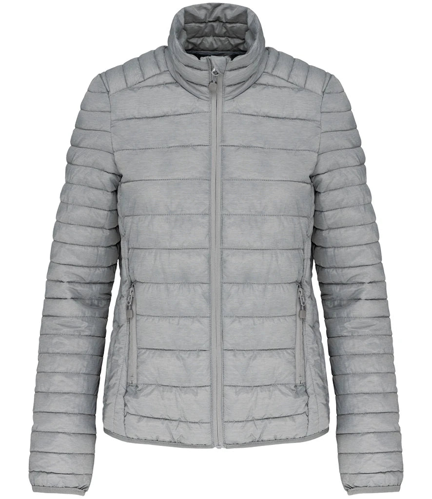 Kariban Ladies Lightweight Padded Jacket — Marl Silver