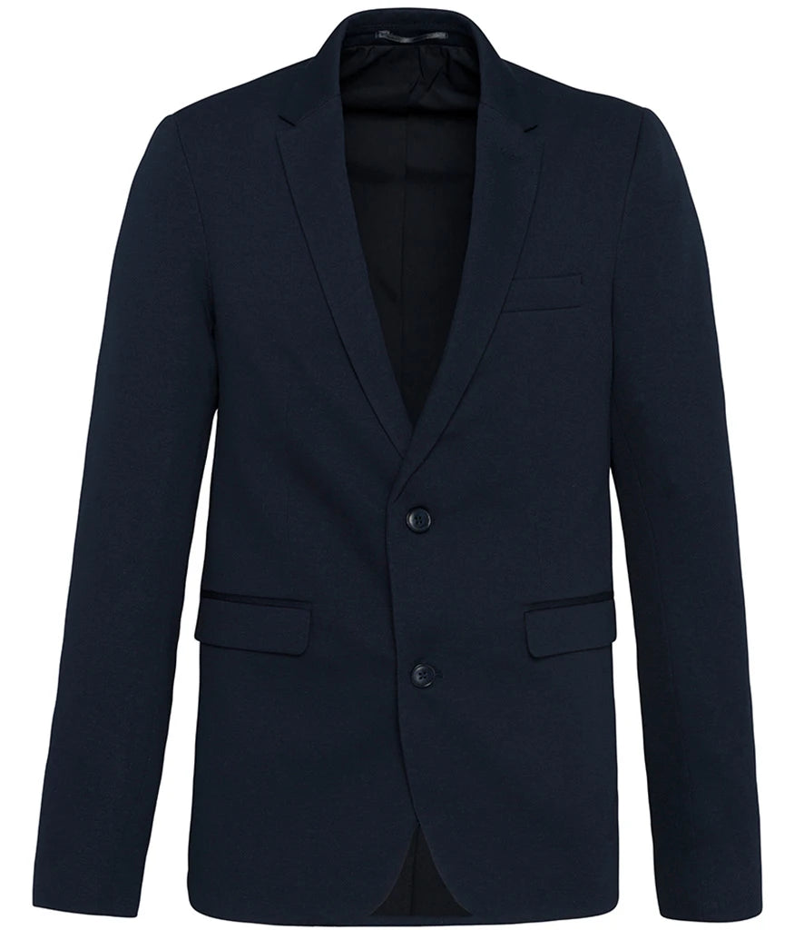 Kariban Knitted Blazer — Night Navy Heather