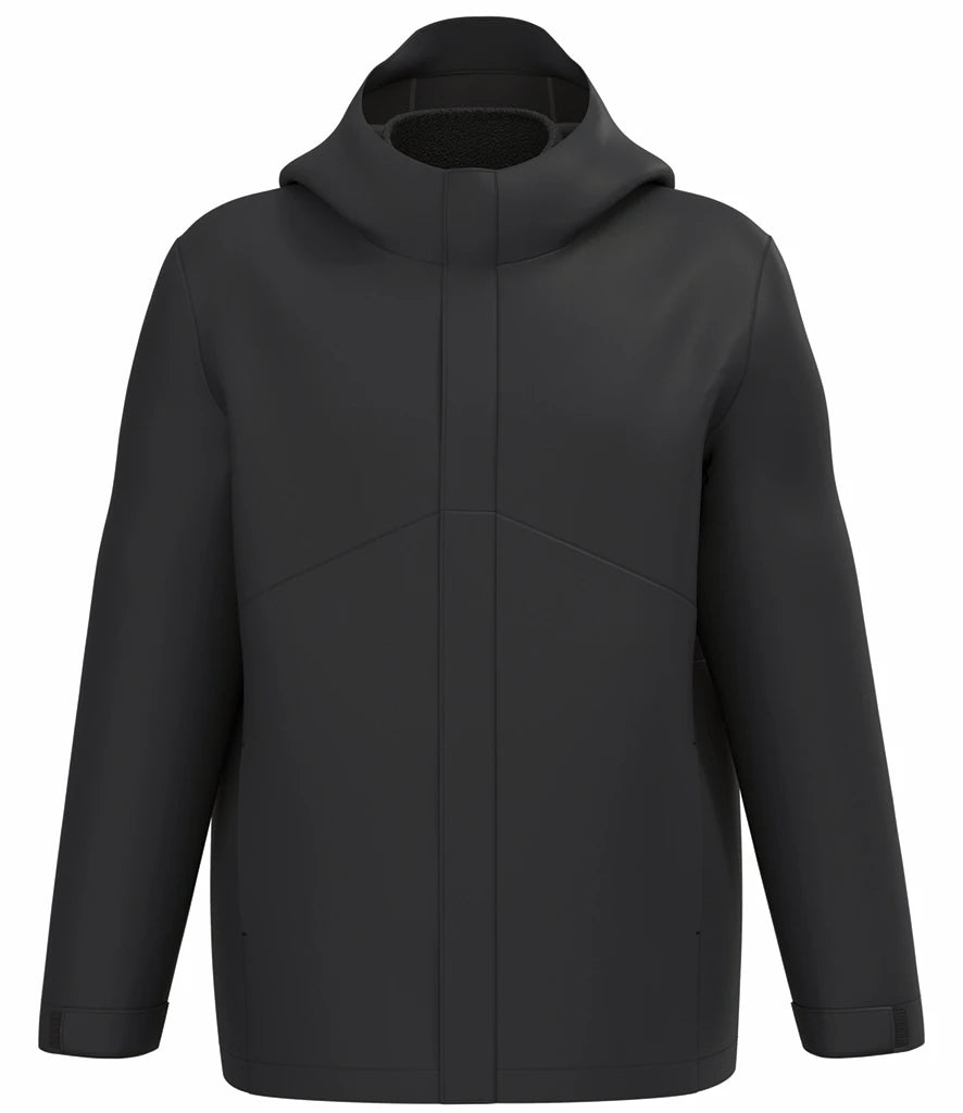 Kariban Unisex 3-in-1 Two Tone Hooded Parka Jacket — Black