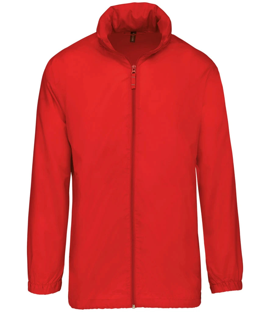 Kariban Windbreaker Jacket — Red