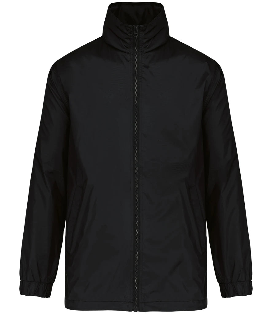 Kariban Lined Windbreaker Jacket — Black