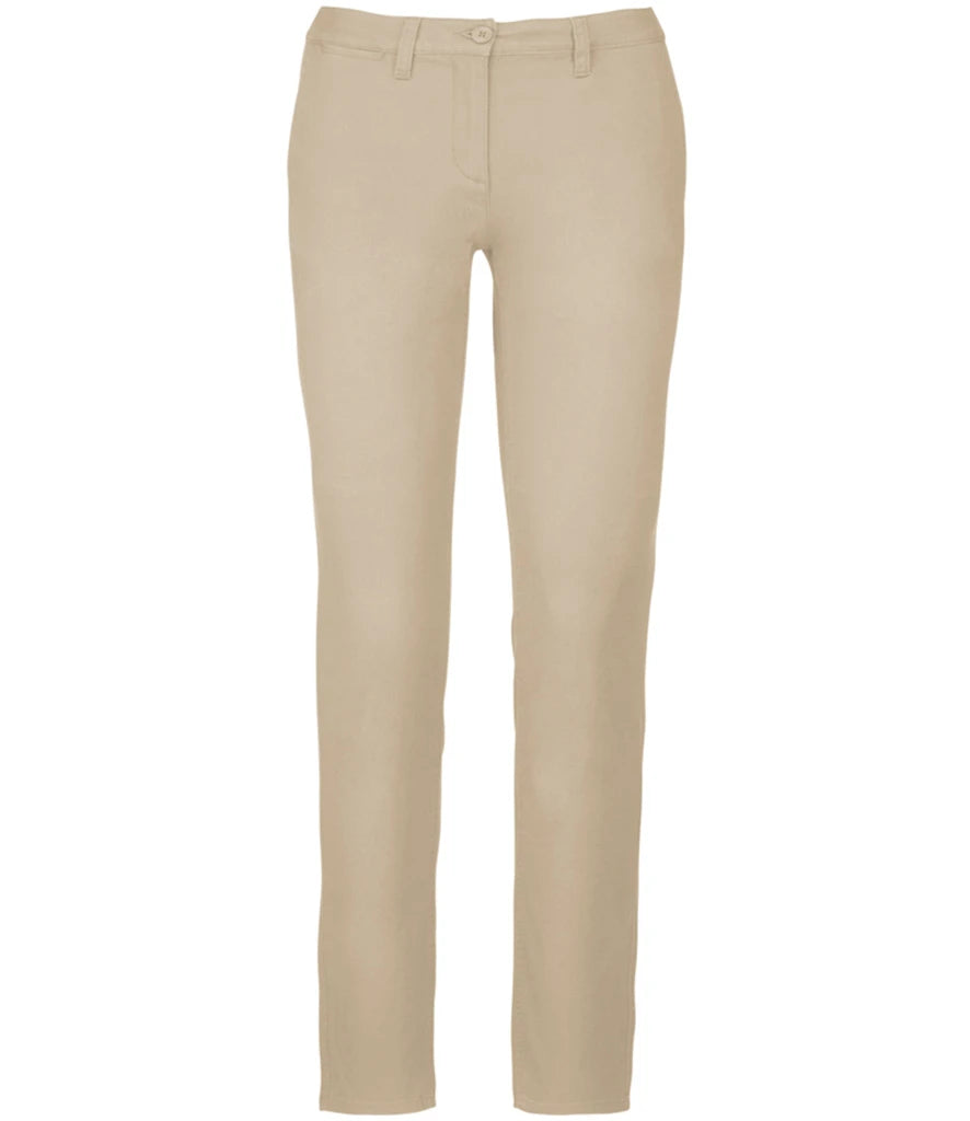 Kariban Ladies Chino Trousers — Beige