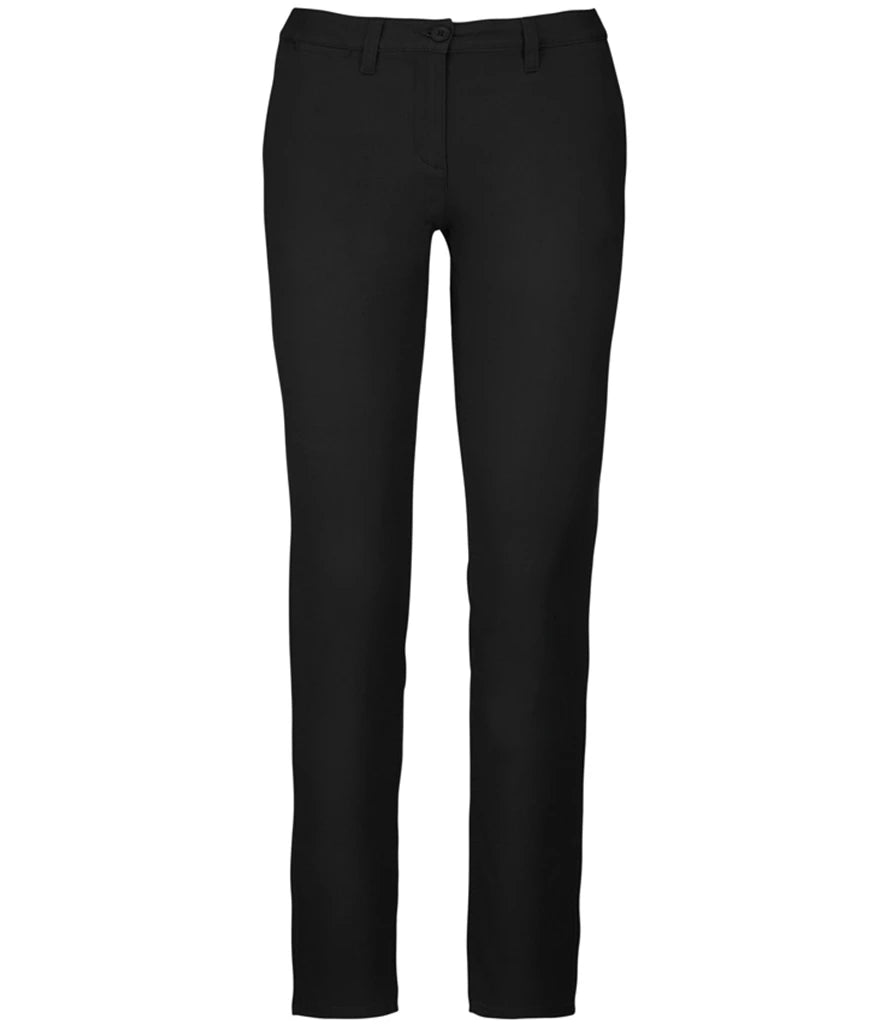 Kariban Ladies Chino Trousers — Black