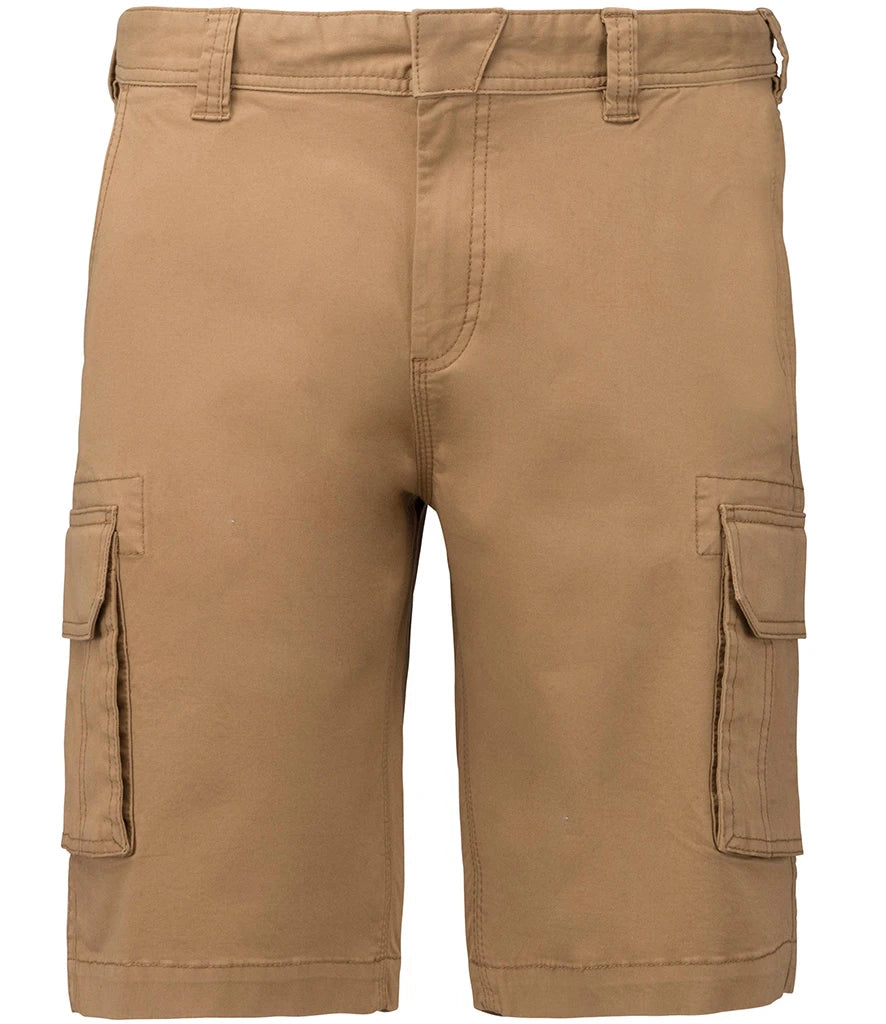 Kariban Multi-Pocket Shorts — Camel