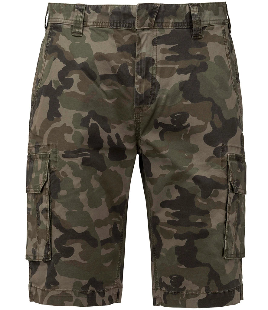 Kariban Multi-Pocket Shorts — Camouflage