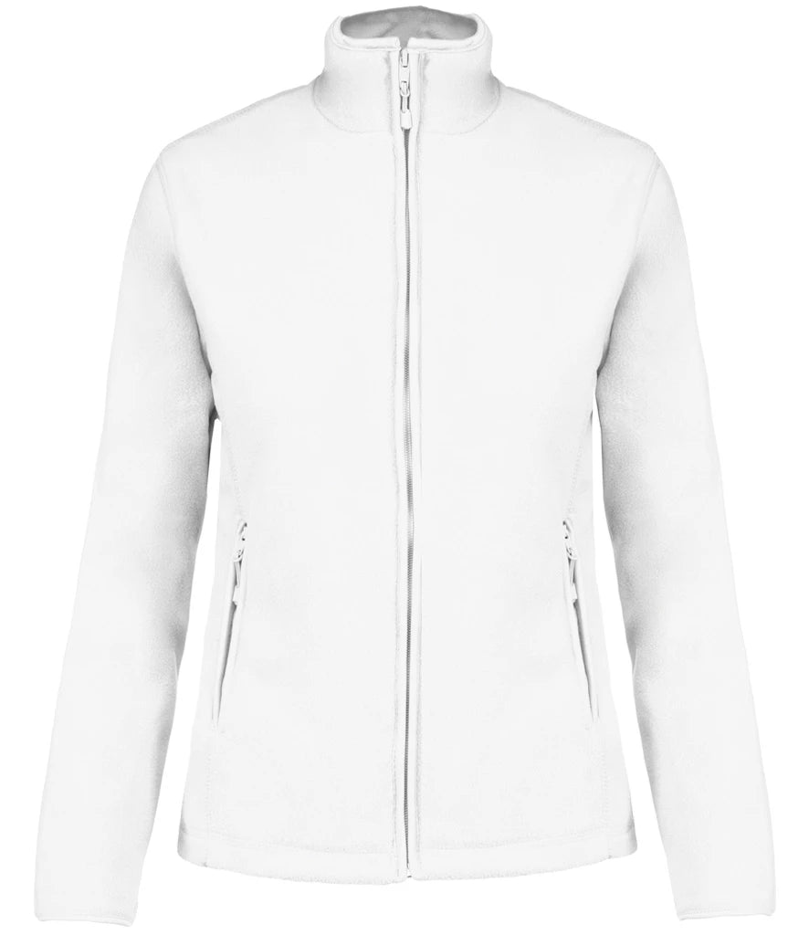 Kariban Ladies Maureen Micro Fleece Jacket — White