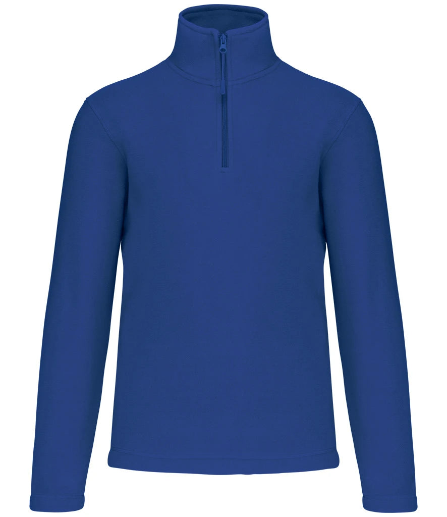 Kariban Enzo Zip Neck Micro Fleece — Royal Blue