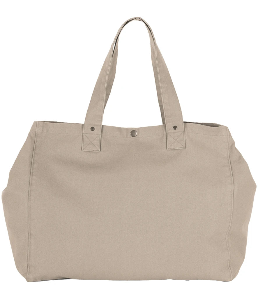 Kimood Faded Cotton Shopper — Washed Natural
