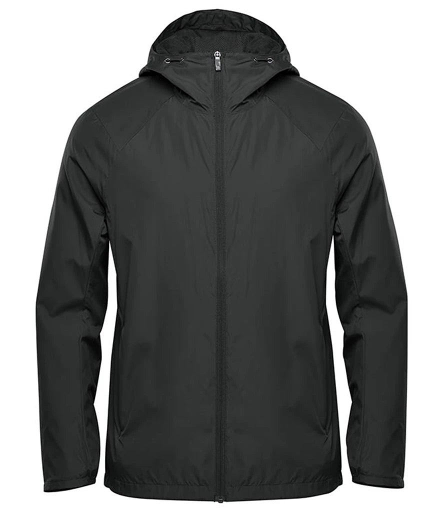 Stormtech Pacifica Wind Jacket in Black, front view