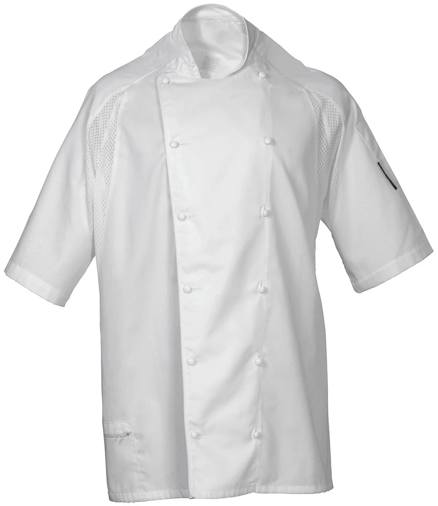 Le Chef Short Sleeve Executive Jacket — White