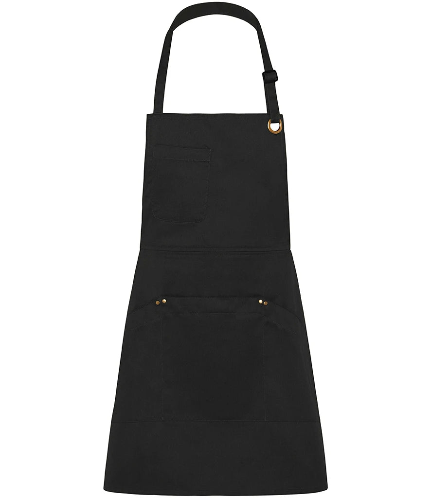Le Chef Utility Bib Apron — Black