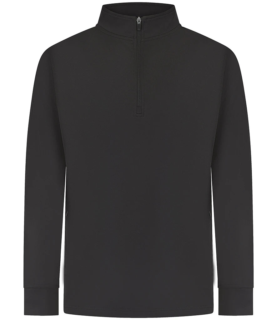 Finden + Hales 1/4 Zip Tracksuit Top — Black