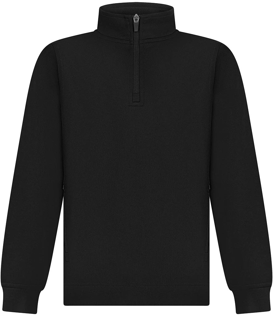 Finden + Hales Kids 1/4 Zip Tracksuit Top — Black
