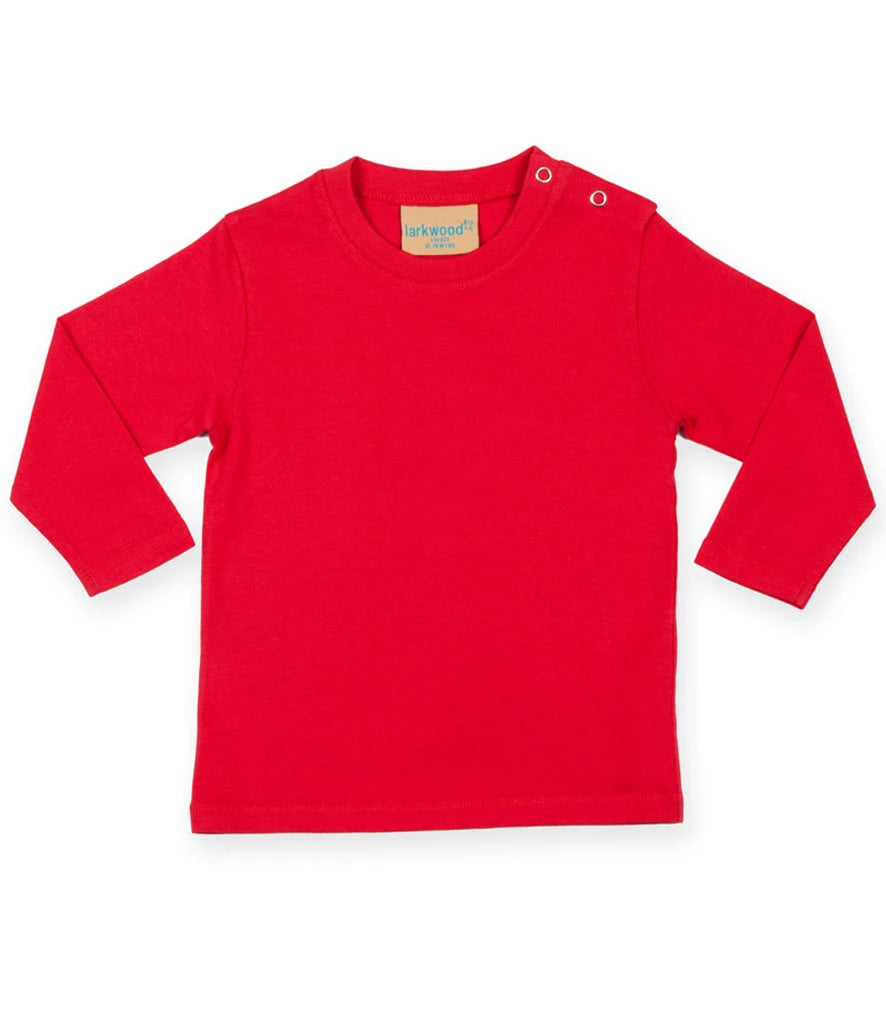 Larkwood Baby/Toddler Long Sleeve T-Shirt — Red