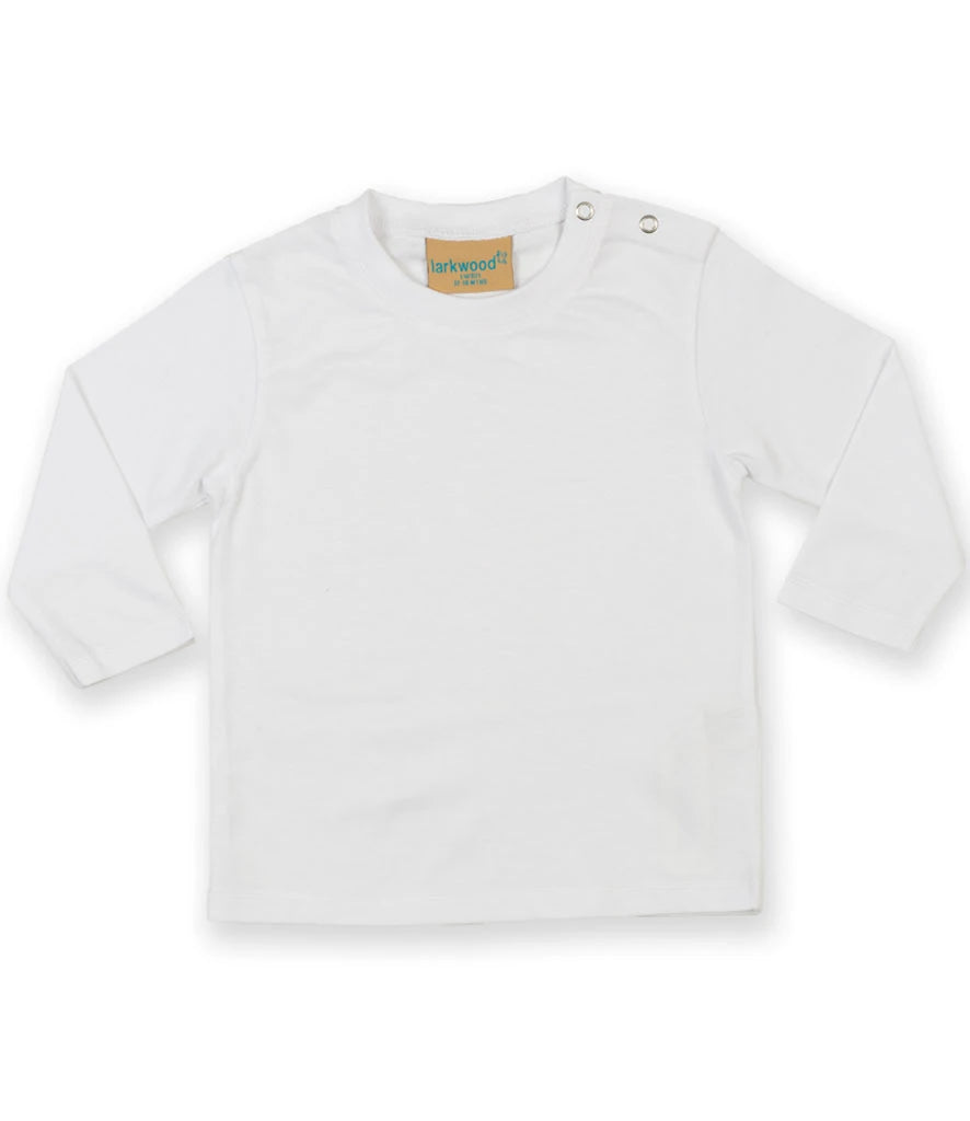 Larkwood Baby/Toddler Long Sleeve T-Shirt — White