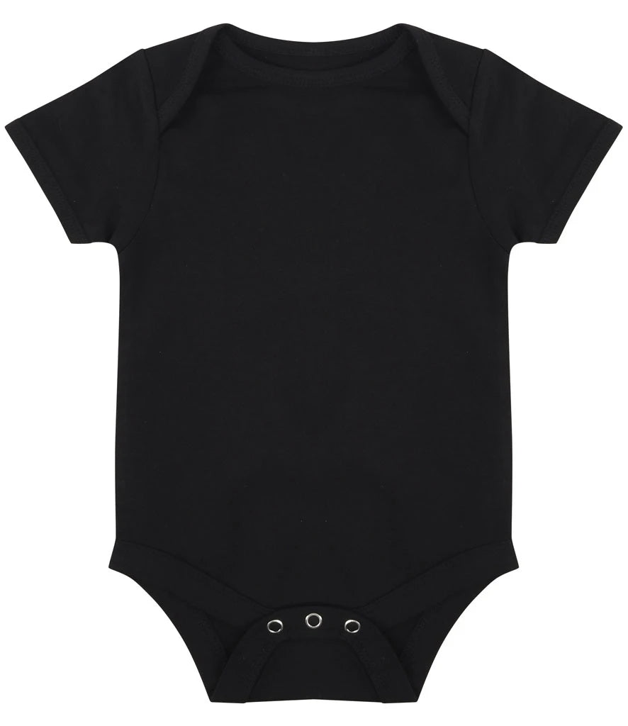 Larkwood Essential Short Sleeve Baby Bodysuit — Black