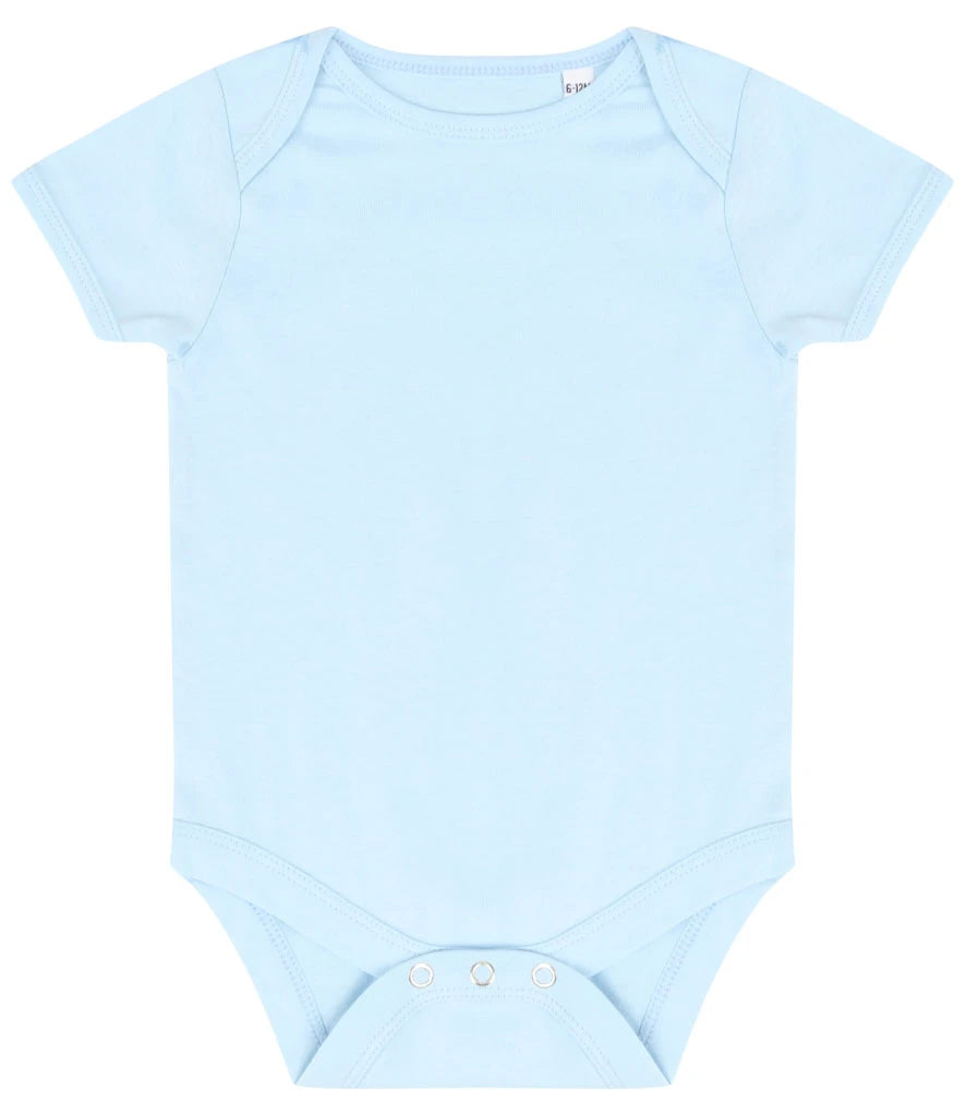 Larkwood Essential Short Sleeve Baby Bodysuit — Pale Blue
