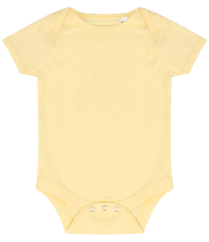 Larkwood Essential Short Sleeve Baby Bodysuit — Pale Yellow