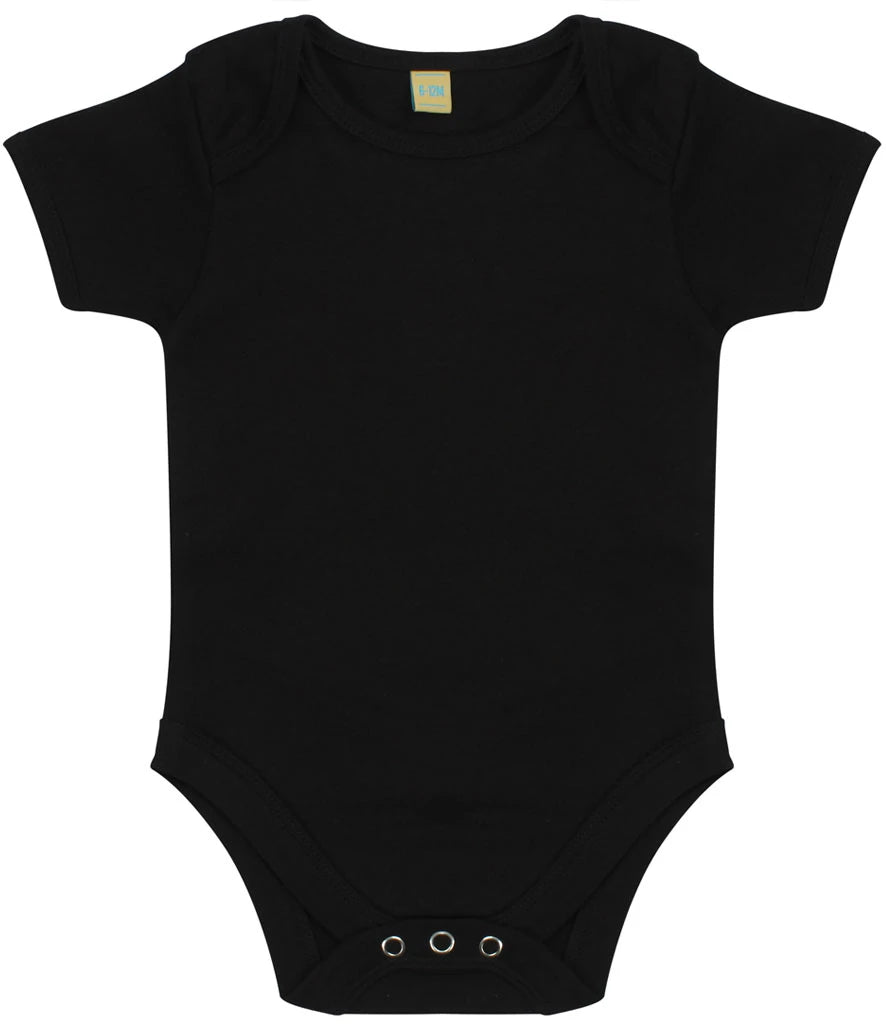 Larkwood Short Sleeve Baby Bodysuit — Black