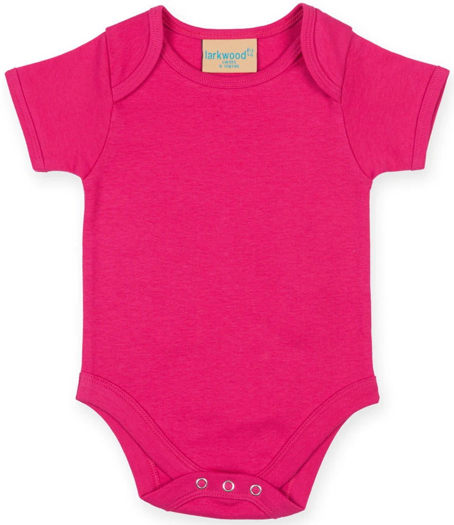 Larkwood Short Sleeve Baby Bodysuit — Fuchsia