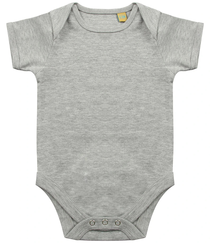 Larkwood Short Sleeve Baby Bodysuit — Heather Grey