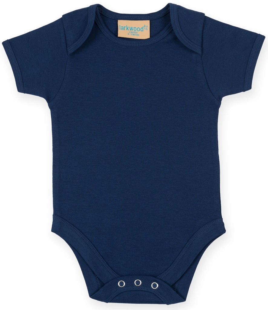 Larkwood Short Sleeve Baby Bodysuit — Navy