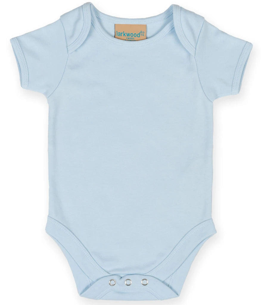 Larkwood Short Sleeve Baby Bodysuit — Pale Blue