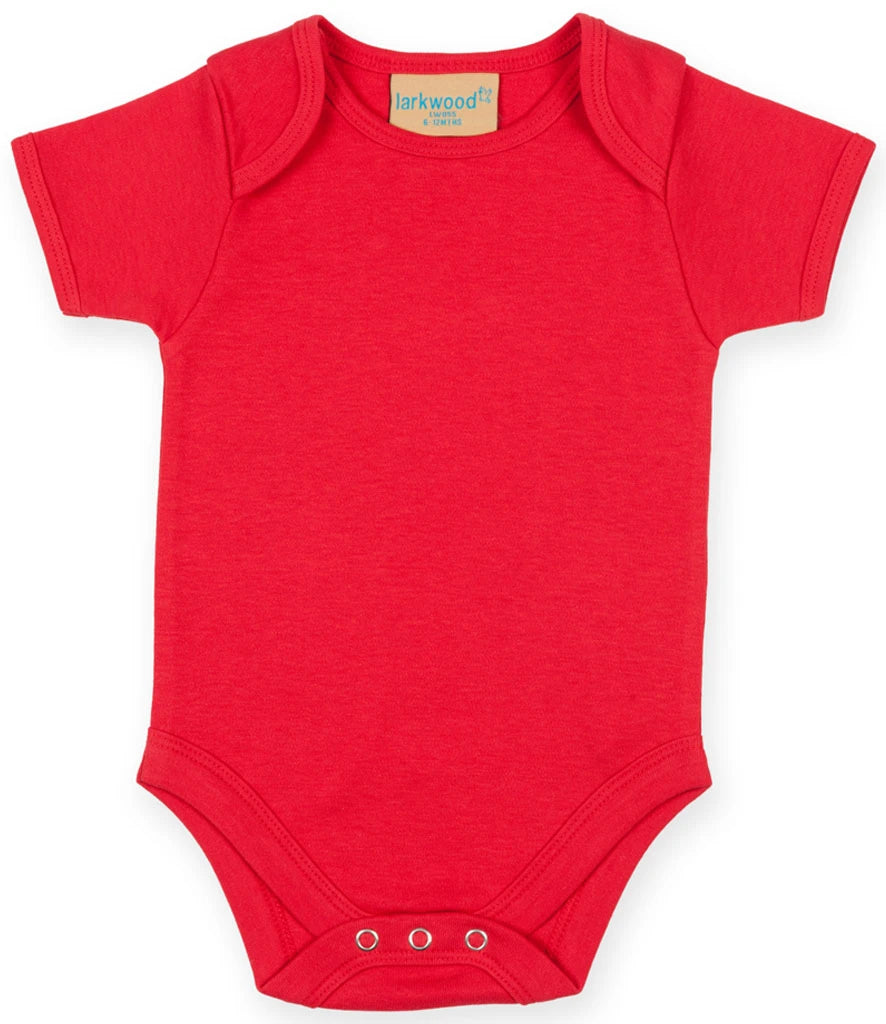 Larkwood Short Sleeve Baby Bodysuit — Red