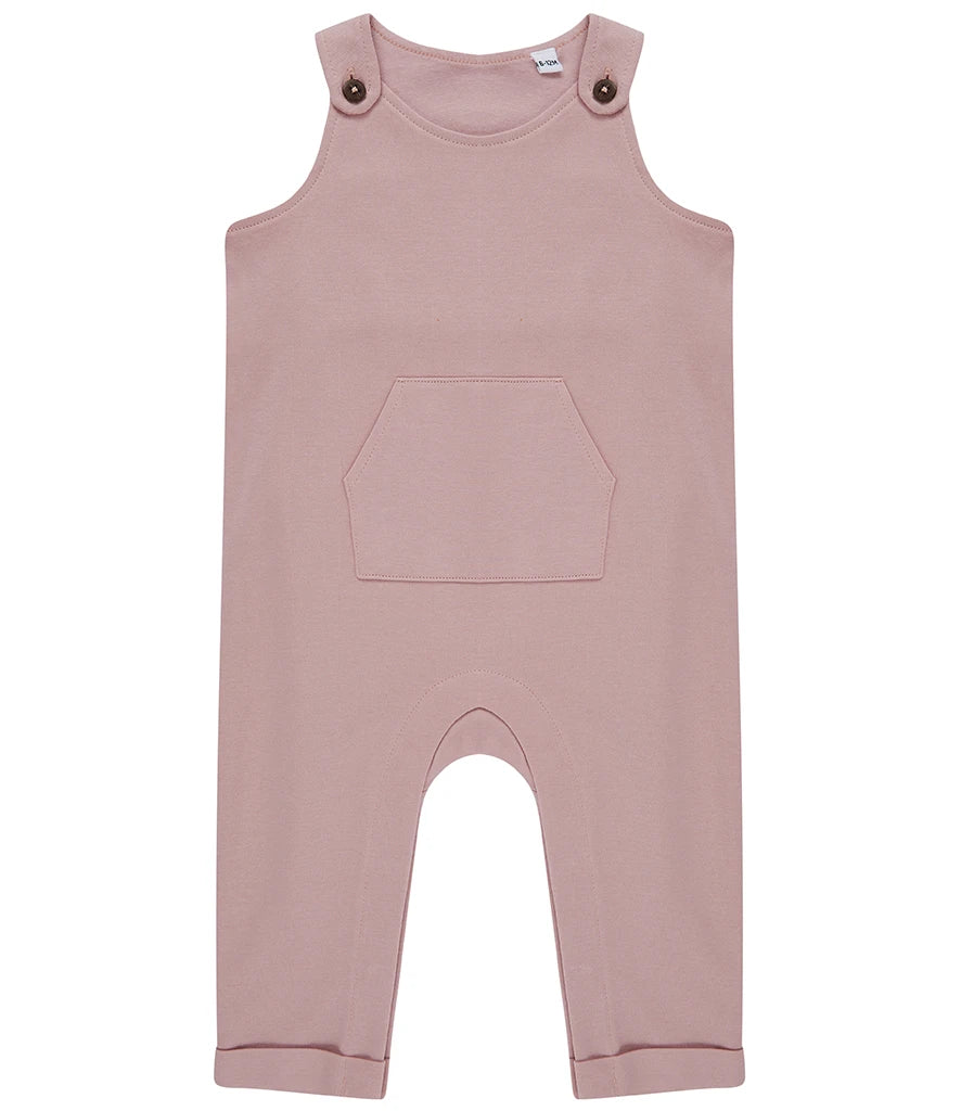 Larkwood Baby/Toddler Organic Cotton Dungarees — Soft Pink