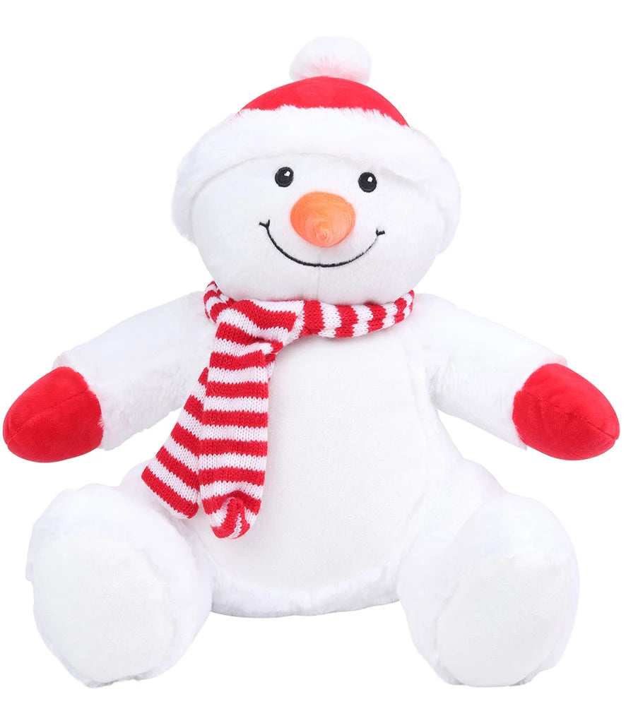 Mumbles Zippie Snowman — White