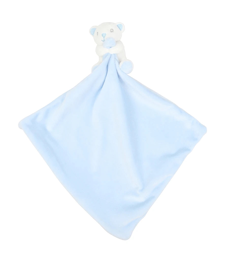 Mumbles Animal Comforter with Rattle — Blue Bear