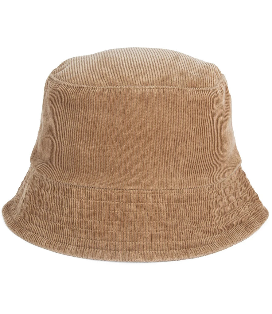 Native Spirit Corduroy Bucket Hat — Dark Camel