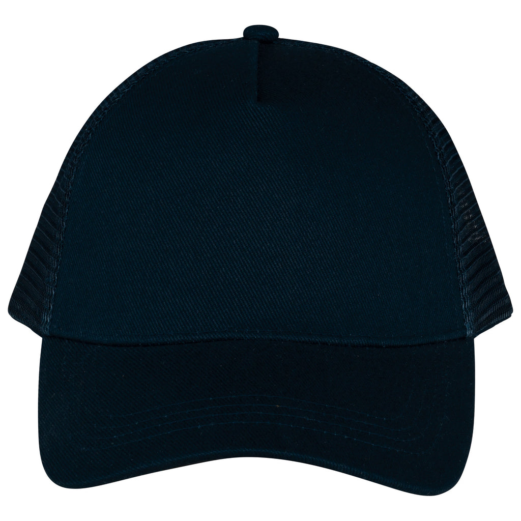 Native Spirit 5 Panel Trucker Cap — Black
