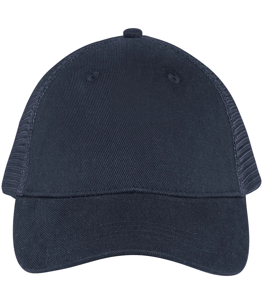 Native Spirit 5 Panel Trucker Cap — Navy