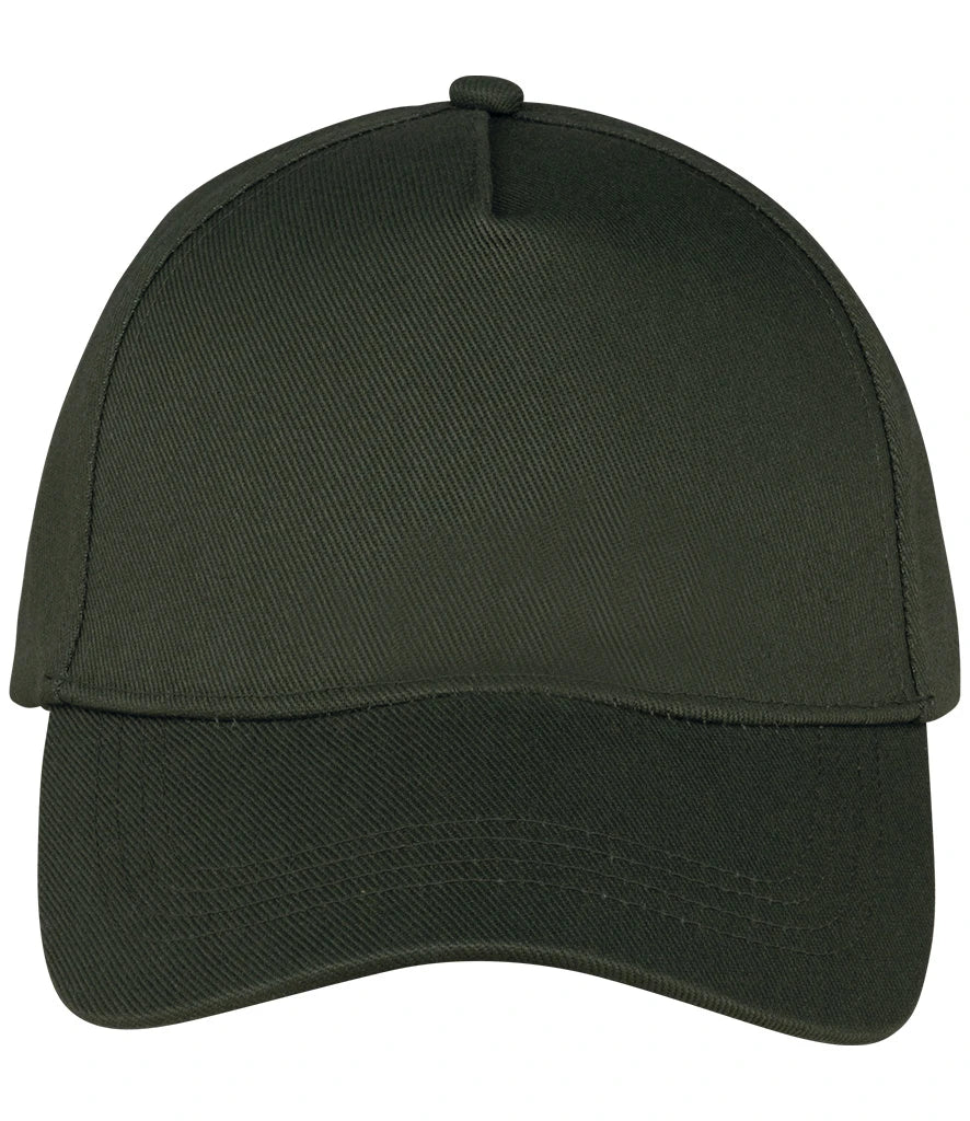 Native Spirit 5 Panel Cap — Organic Khaki