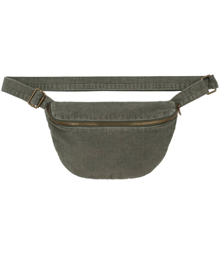 Native Spirit Corduroy Faded Waist Bag — Washed Organic Khaki