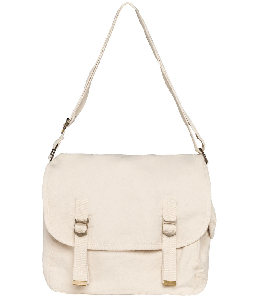 Native Spirit Faded Messenger Bag — Washed Natural