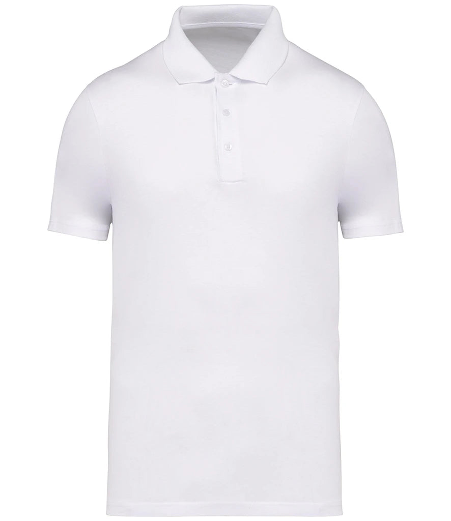 Native Spirit Jersey Polo Shirt — White