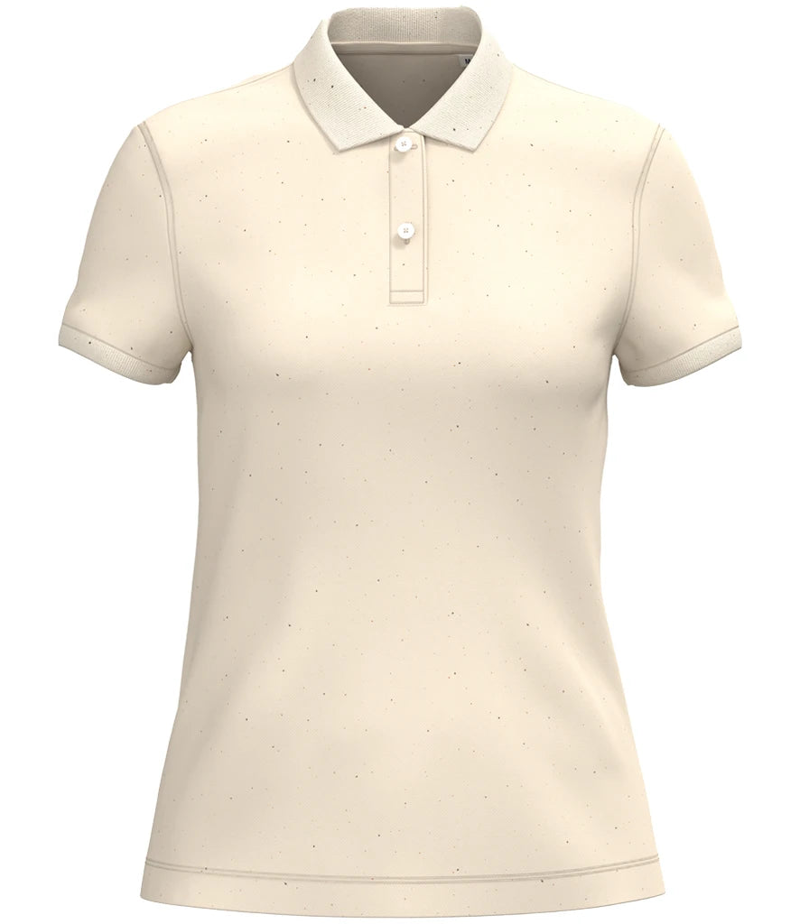 Native Spirit Ladies Piqué Polo Shirt — Raw Natural