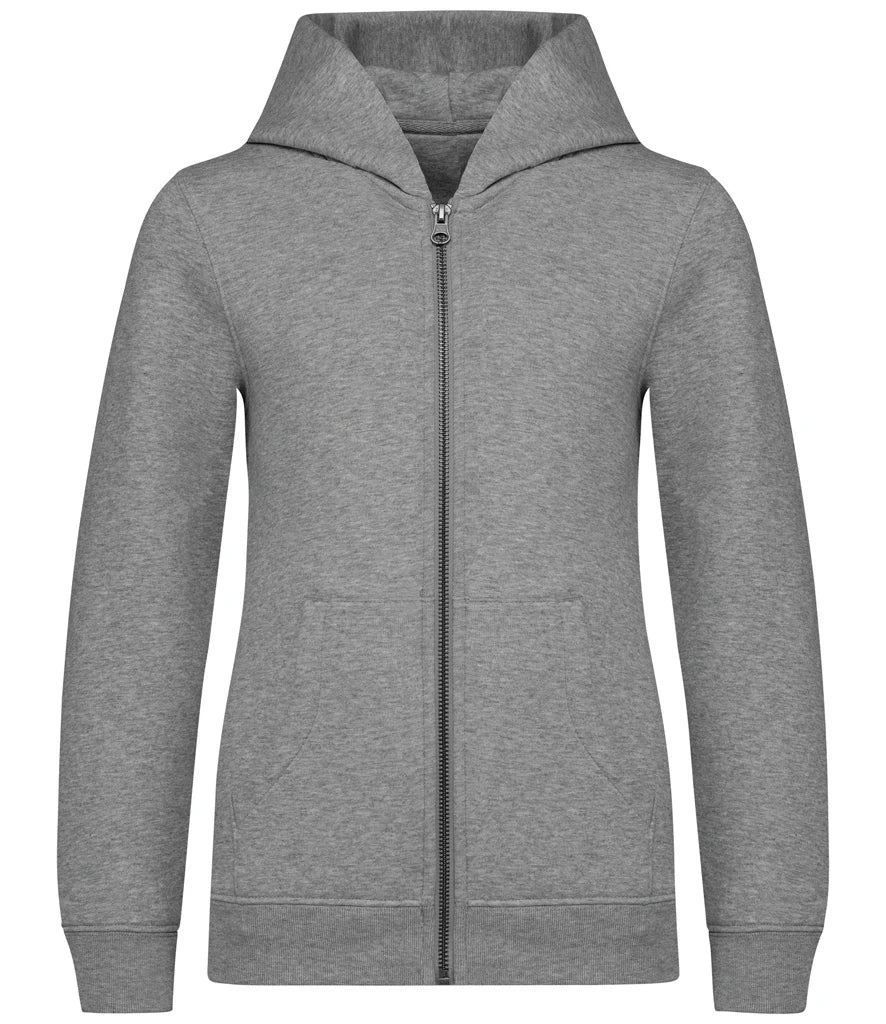 Native Spirit Kids Full Zip Hoodie — Moon Grey Heather