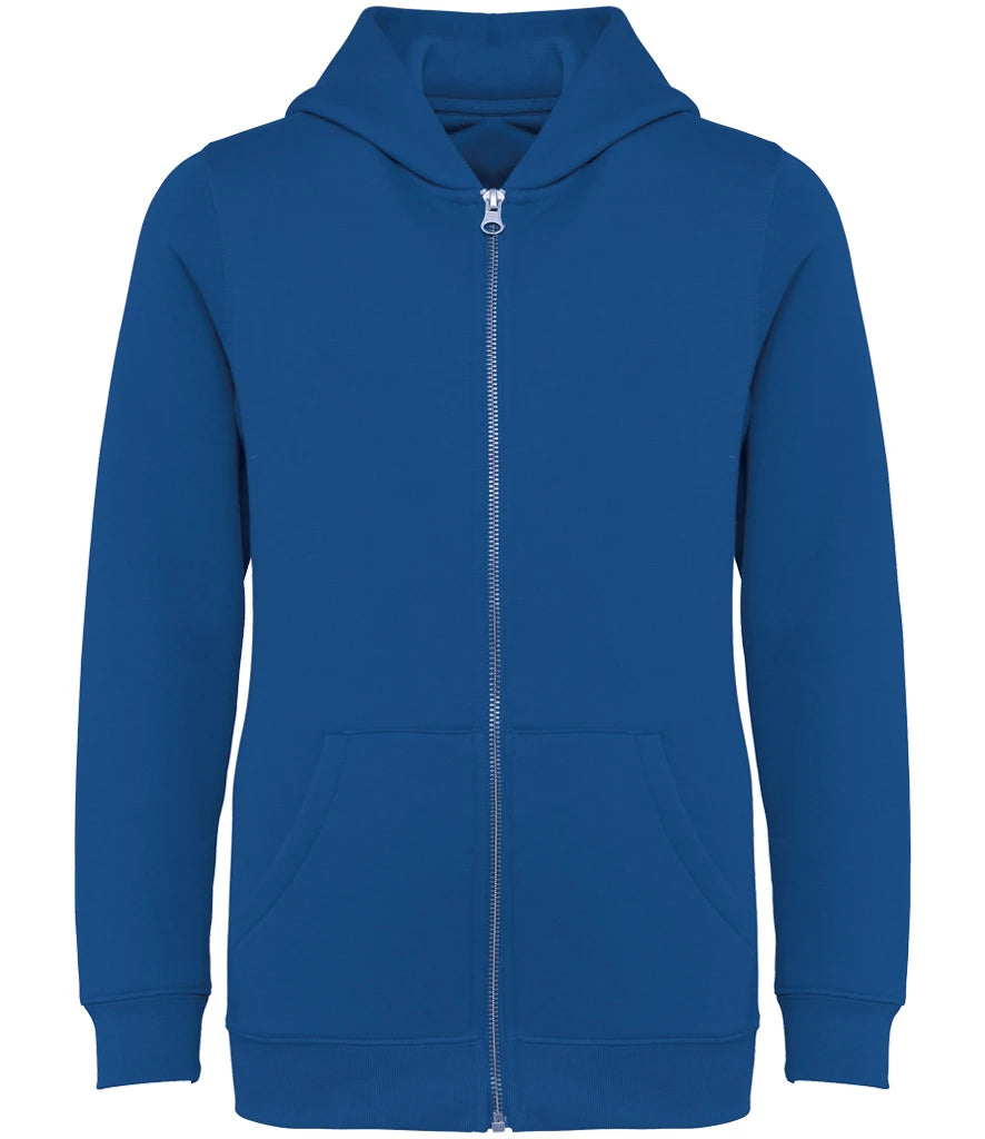 Native Spirit Kids Full Zip Hoodie — Sea Blue