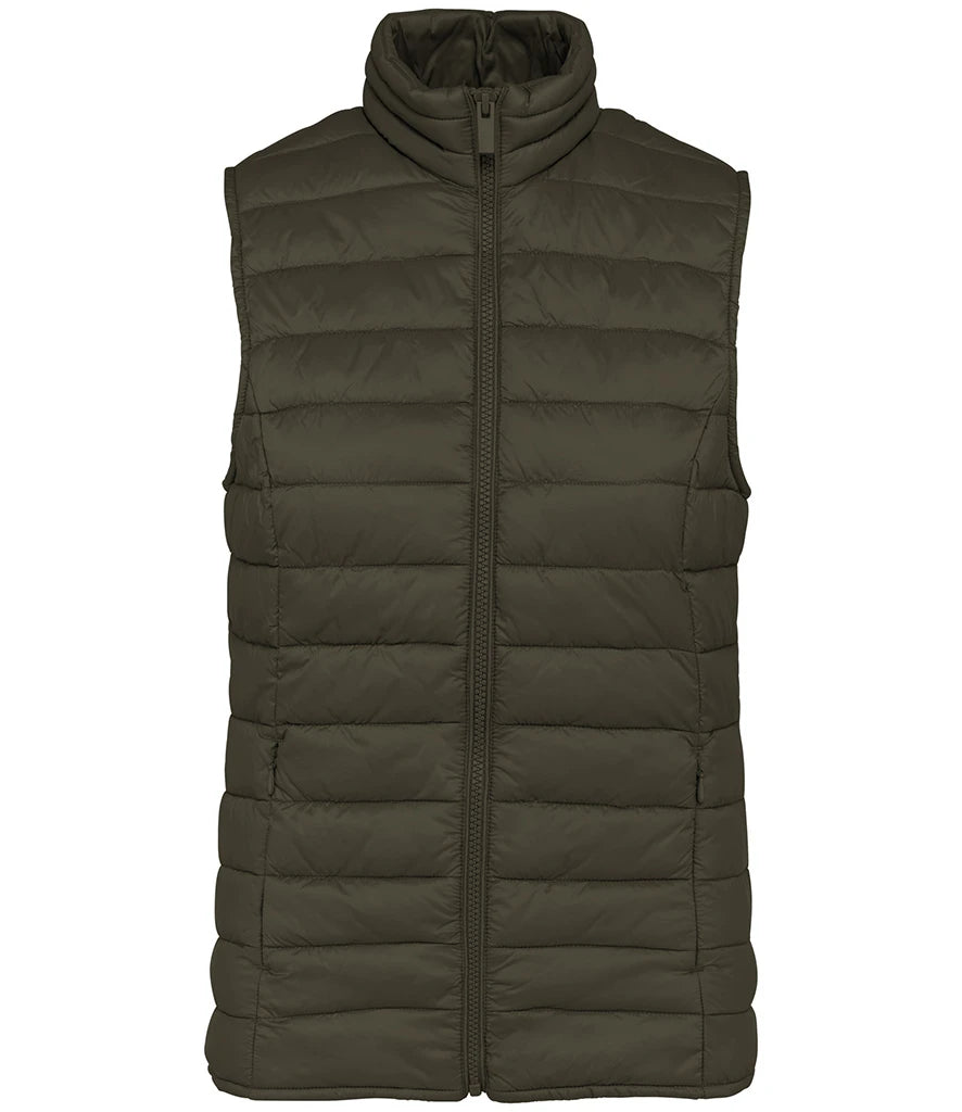 Native Spirit Ladies Light Recycled Bodywarmer — Organic Khaki