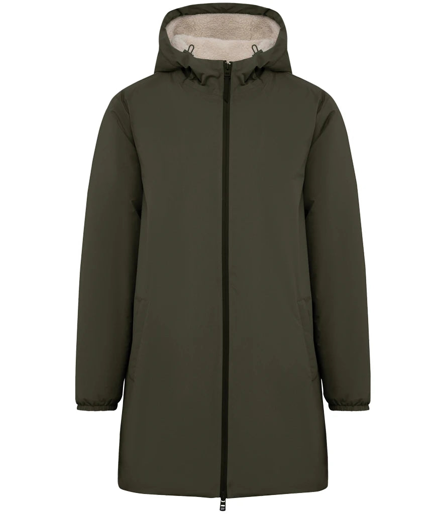 Native Spirit Unisex Sherpa Lined Waterproof Jacket — Organic Khaki
