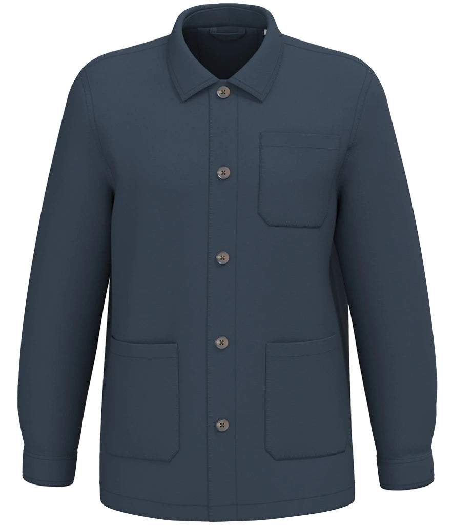 Native Spirit Washed Effect Work Jacket — Washed Navy