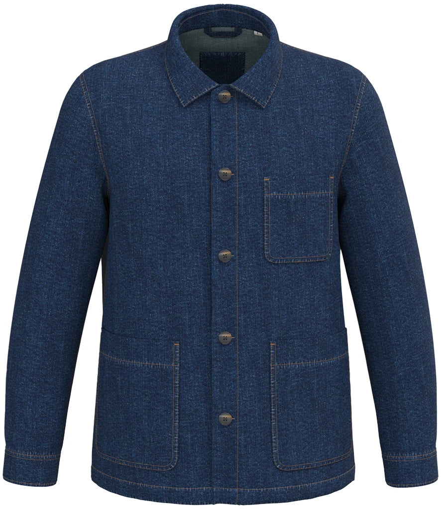 Native Spirit Unisex Dropped Shoulder Denim Jacket — Denim