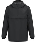 Native Spirit Unisex Waterproof 1/4 Zip Windbreaker — Black
