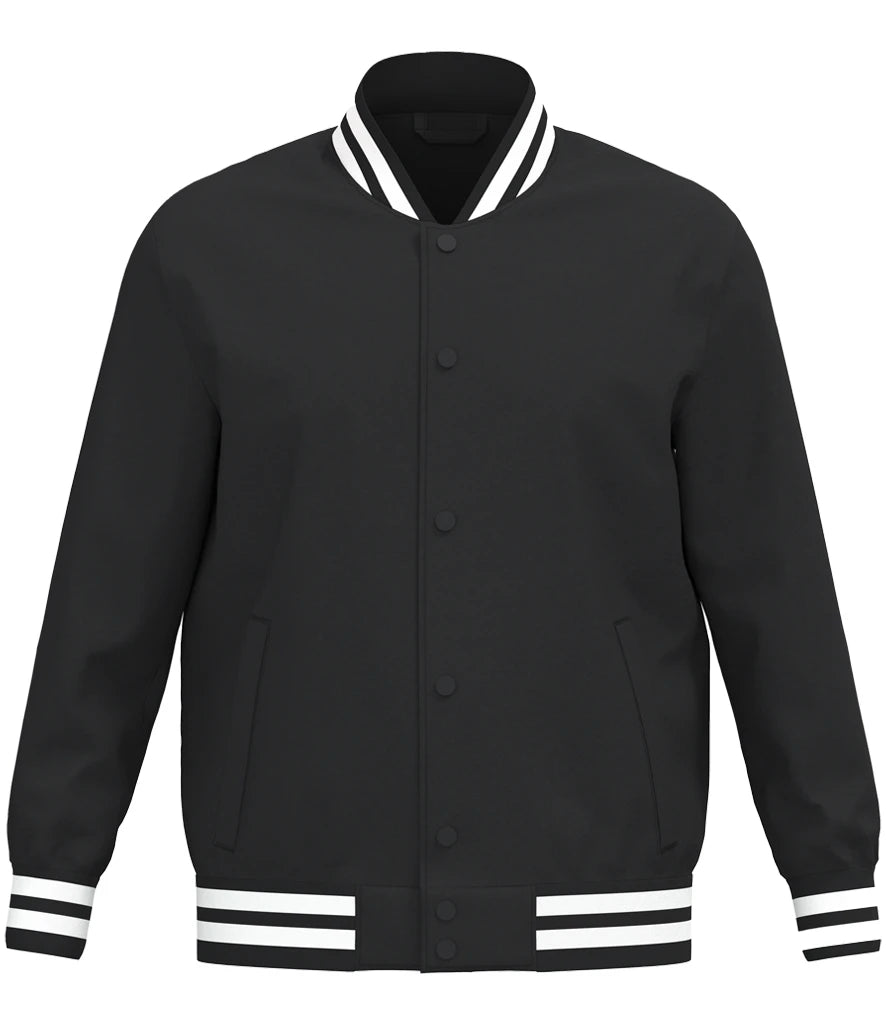 Native Spirit Unisex Varsity Padded Jacket — Black