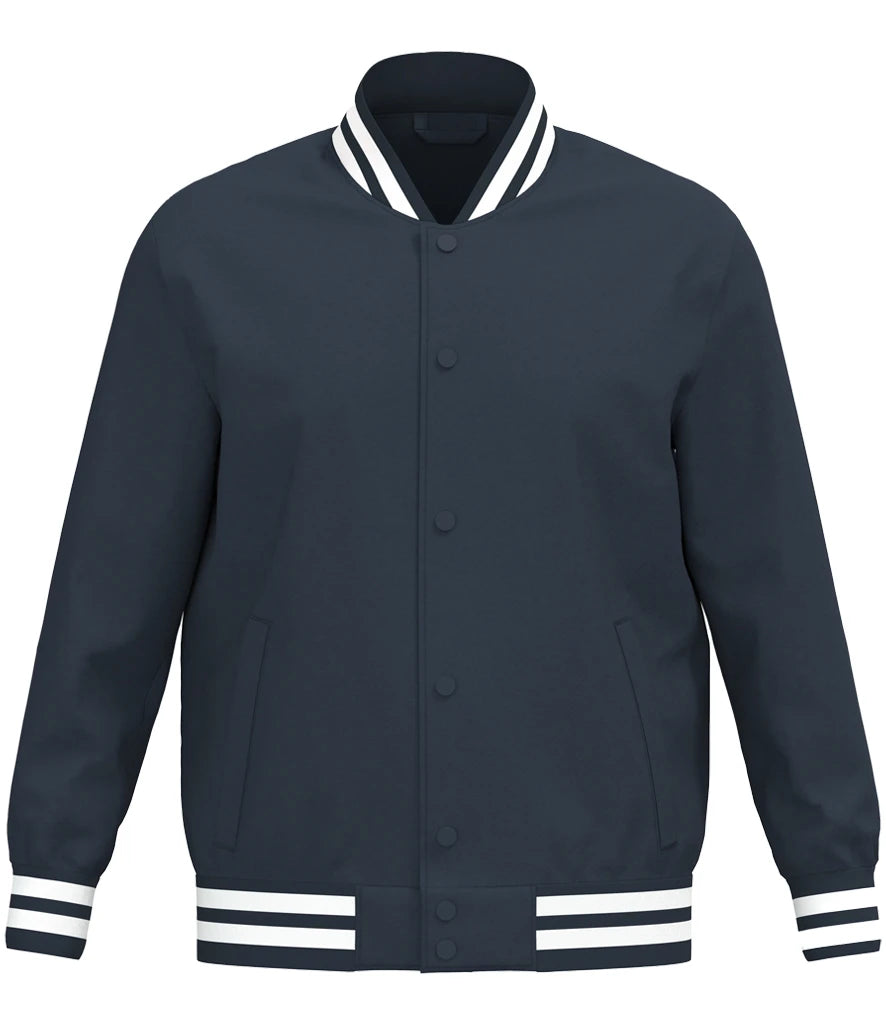 Native Spirit Unisex Varsity Padded Jacket — Navy