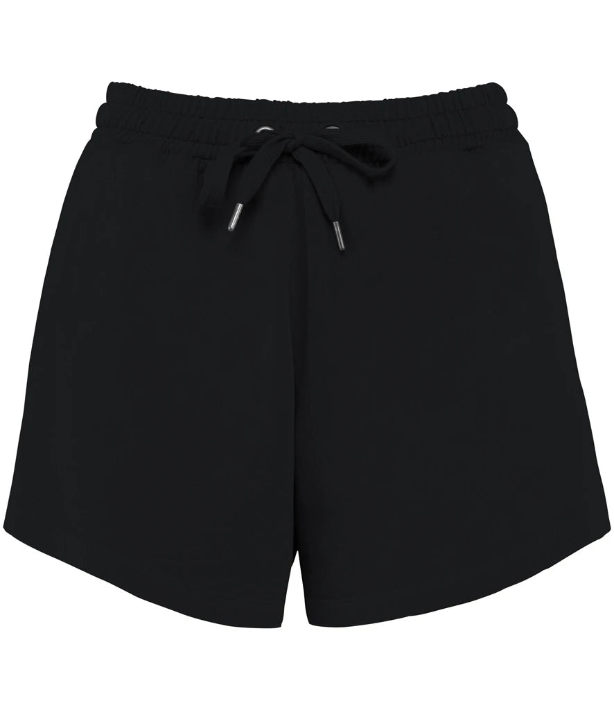 Native Spirit Ladies Terry 280 Shorts — Washed Black
